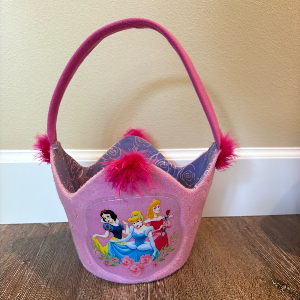 Disney Princess Pink Felt Basket